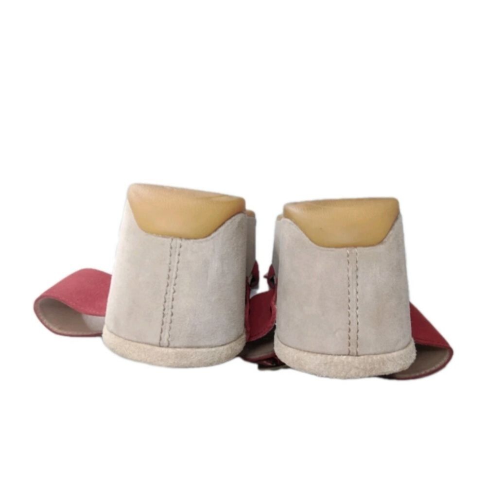 Dansko Selma Platform Wedge Sandals Women's Size 9.5/10 EU 40 Red Leather - Picture 8 of 10